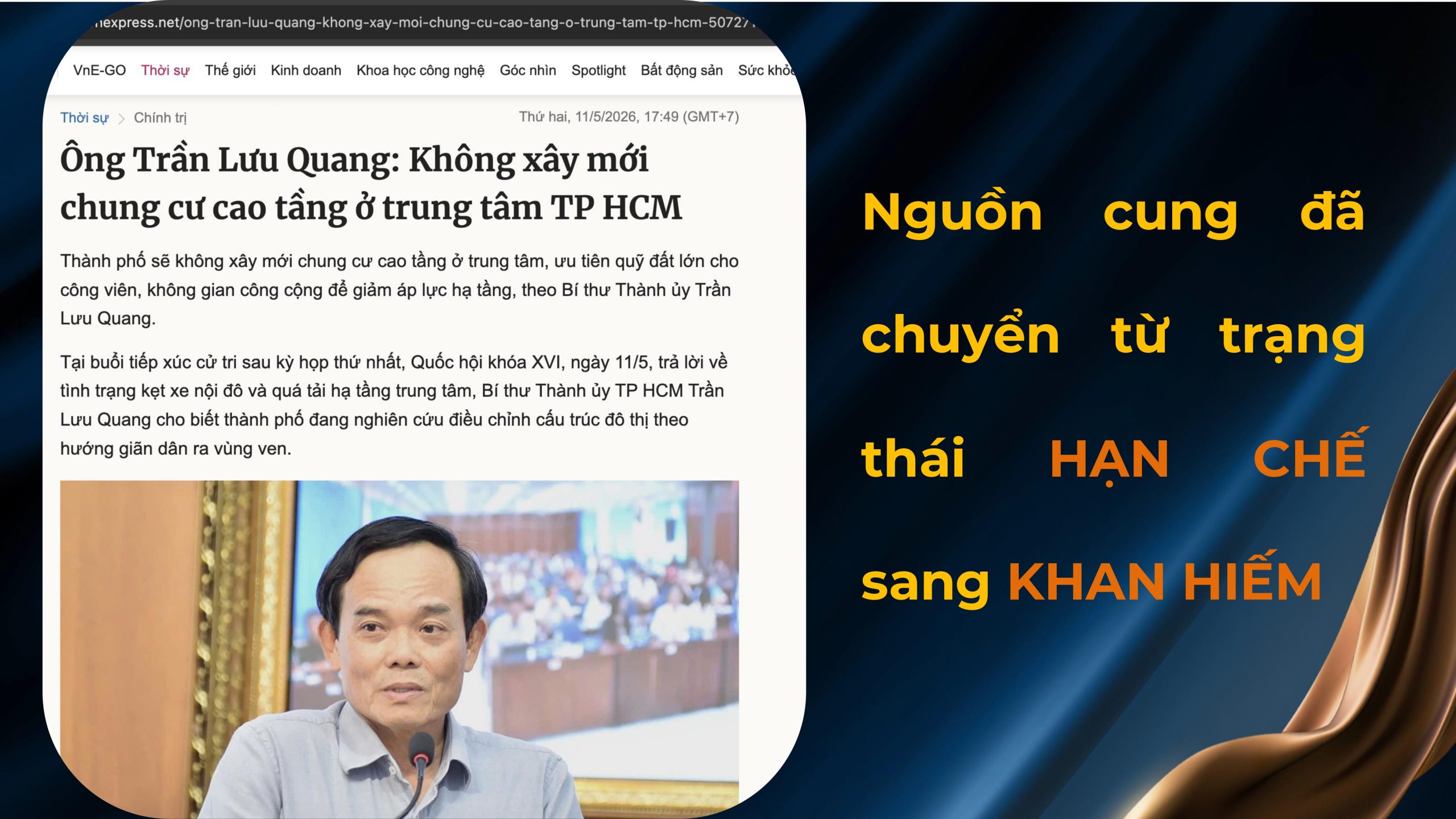 Vị trí trung tâm hiếm có của The Privé